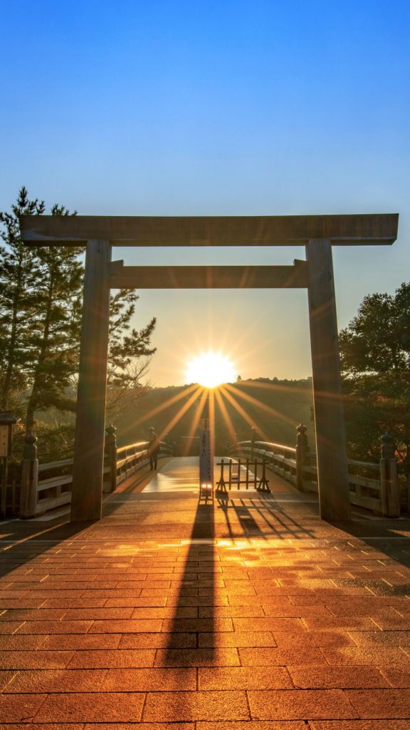 Sunrise at Ise Shrine